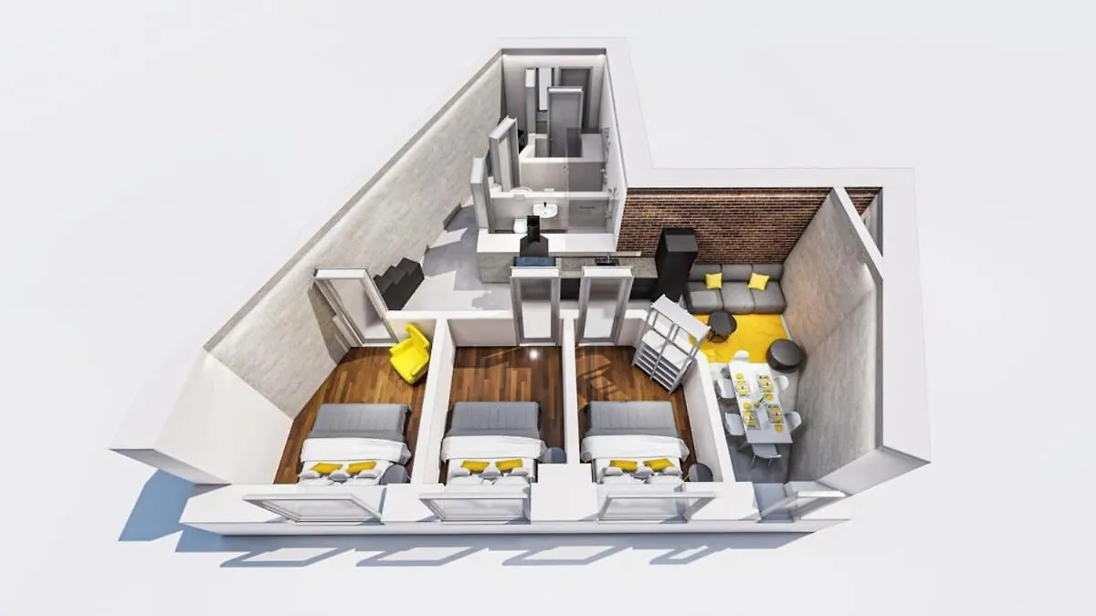 Apartmán Cosy Three Br Two Bth Plus Ac Plus Self Checkin Plus Street Parking Berlín Německo